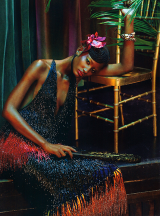 Illustration for article titled Italian Vogue's New All-Black Fashion Spread